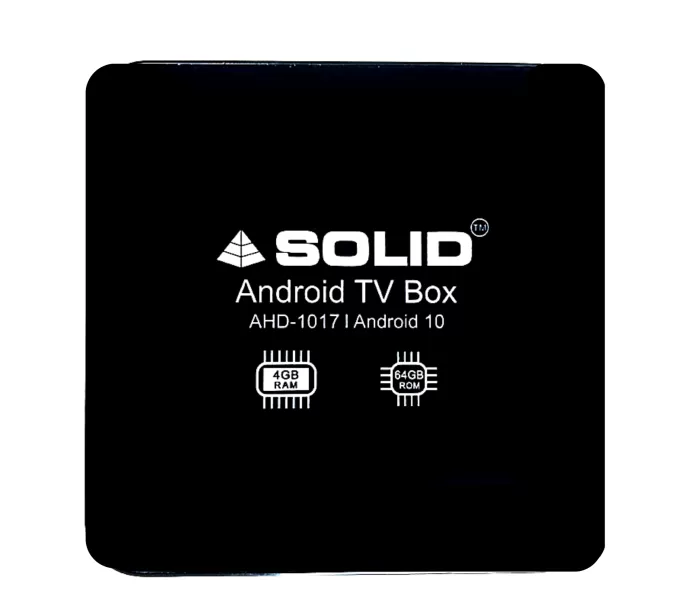 Solid AHD-1017 4/64GB Android 10 Smart Powerful Gaming Box 